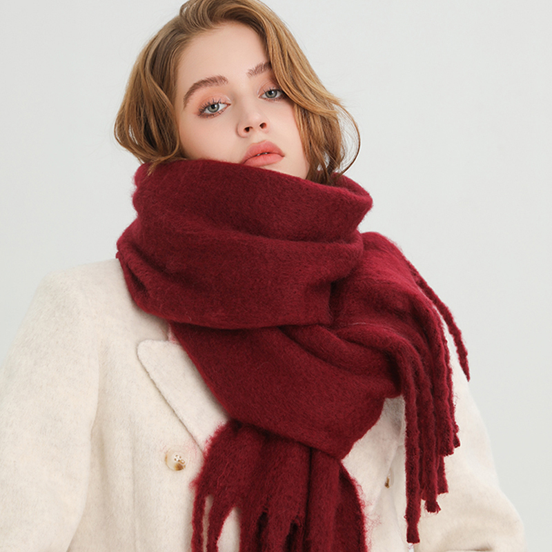 Woven Scarf Blanket - Winter Scarf for Women Cashmere Warm