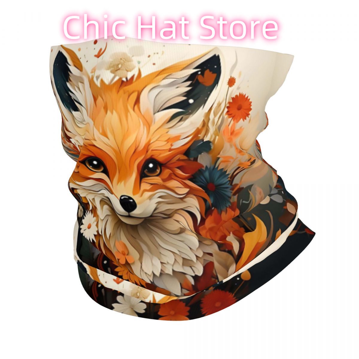 Neck Warmer Tube - Beauty Foxy Headband Neck Warmer Men