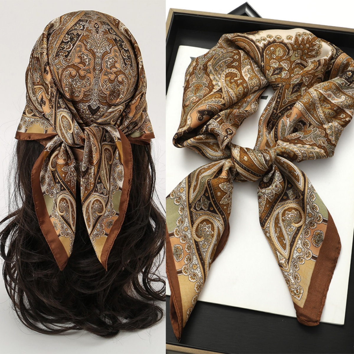 Bohemian Style Print Luxury Br - Head Wrap Turban review and price