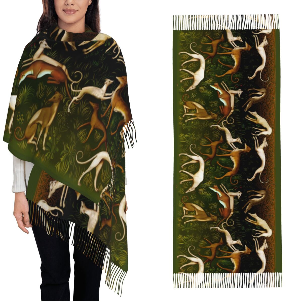 Greyhounds Shawl Wrap Women Wi - Pashmina Wrap Large review and price
