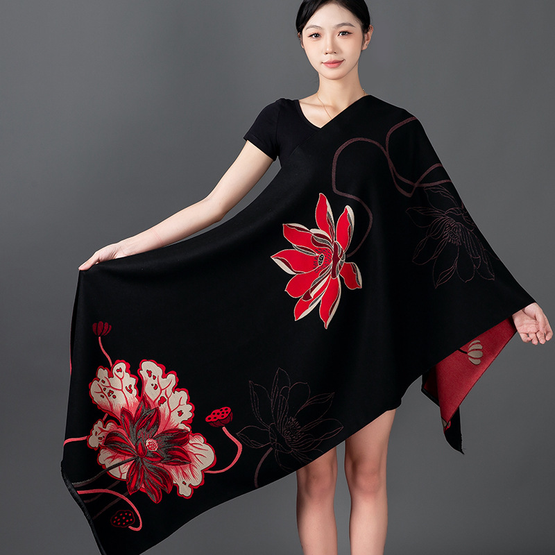 Women Winter Shawl Cashmere Sc - Woven Scarf Blanket review and price