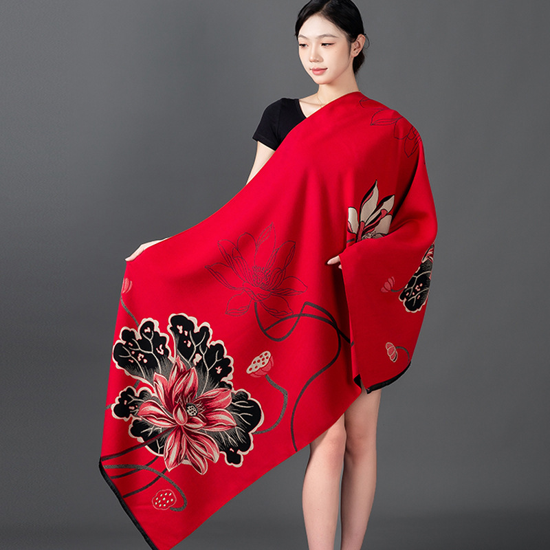 Women Winter Shawl Cashmere Sc - Woven Scarf Blanket review and price