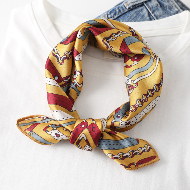 Women scarf  50*50cm Square Sk - Silk Tie Striped review and price