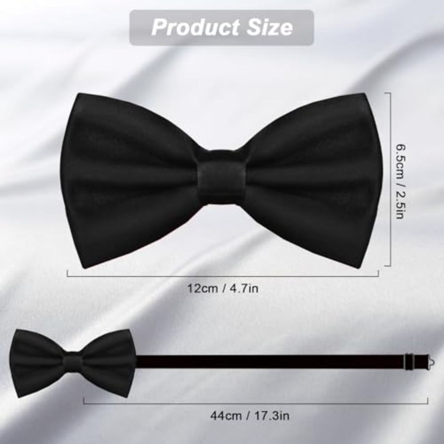WOXVM Men's Bow Ties Solid Col - Bow Tie Pre Tied review and price