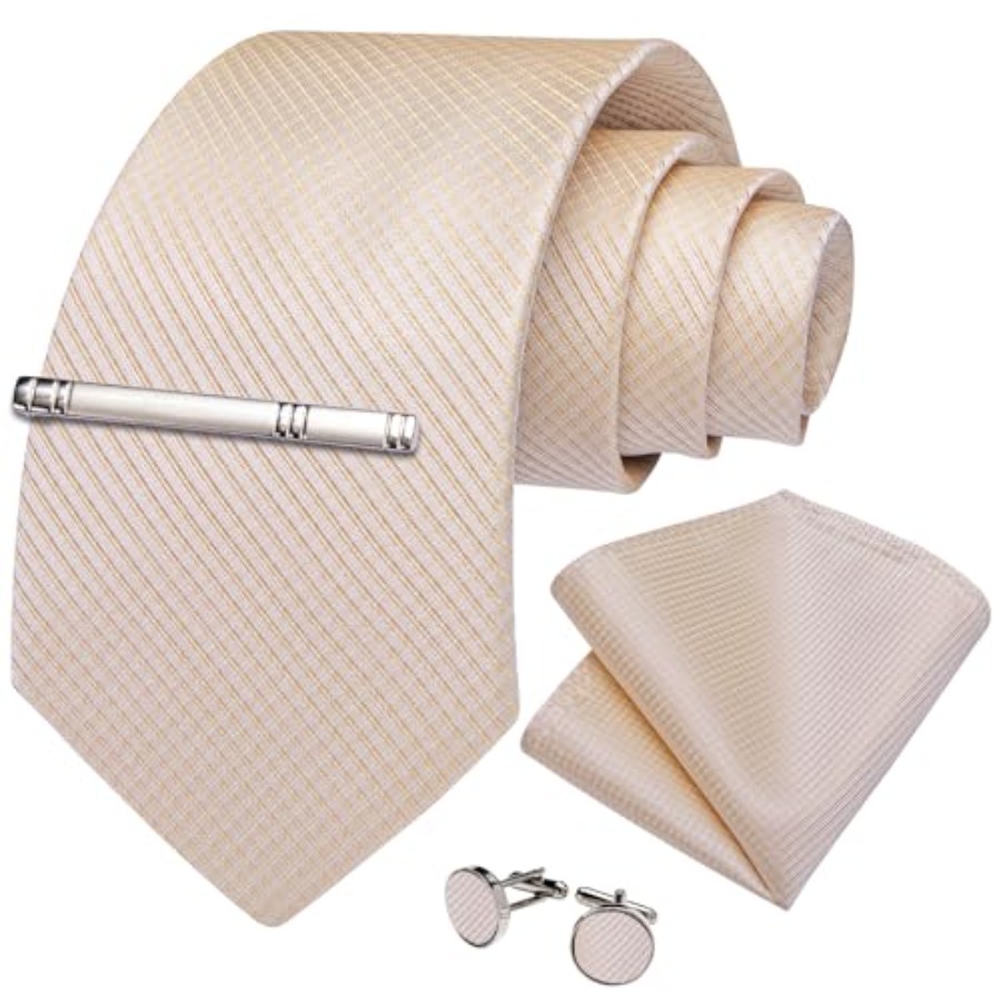 Plaid Ties for Men Silk Checke - Pocket Square Set review and price