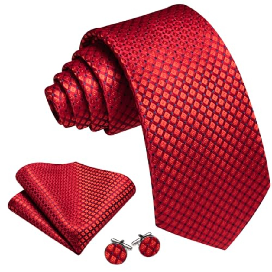 Men Plaid/Striped Ties Set Sil - Silk Tie Striped review and price