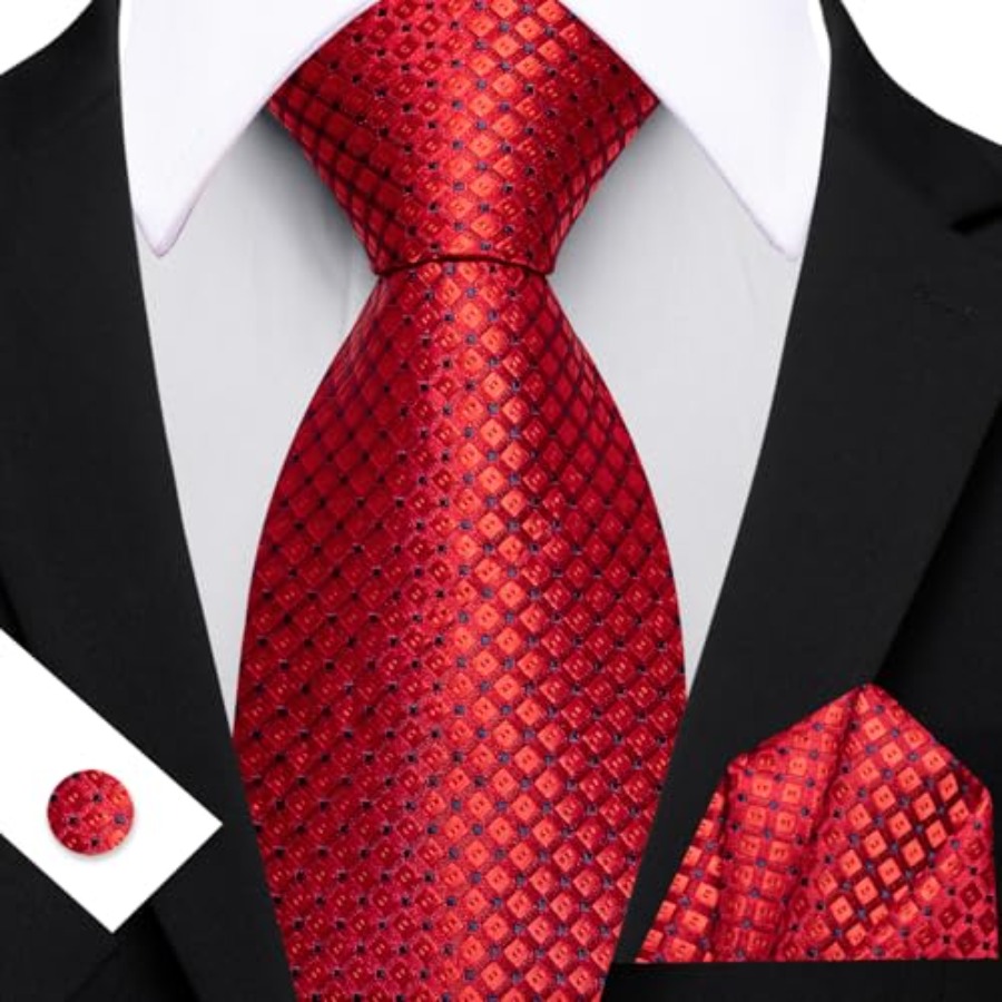 Men Plaid/Striped Ties Set Sil - Silk Tie Striped review and price