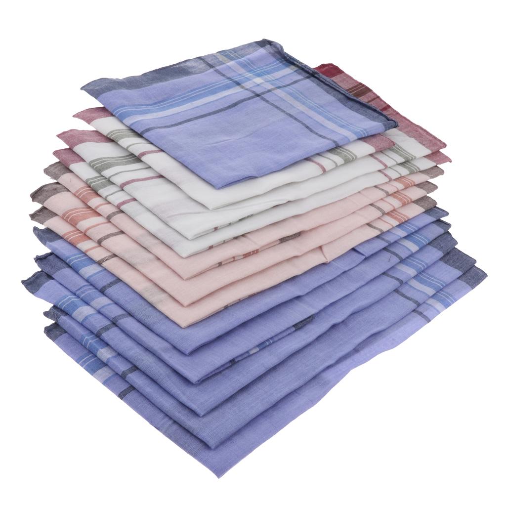12 Pieces Men Assorted Cotton  - Handkerchief Cotton Men review and price
