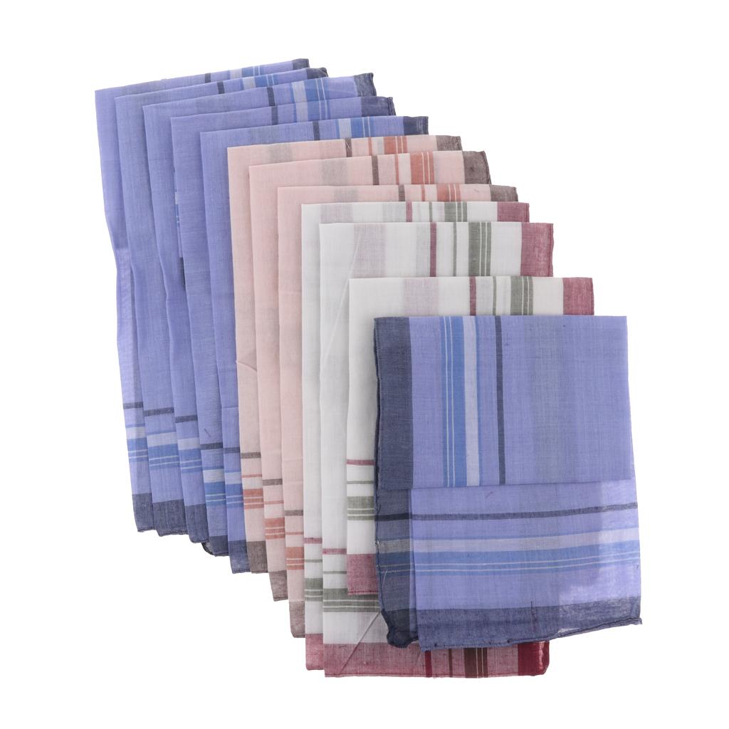 12 Pieces Men Assorted Cotton  - Handkerchief Cotton Men review and price