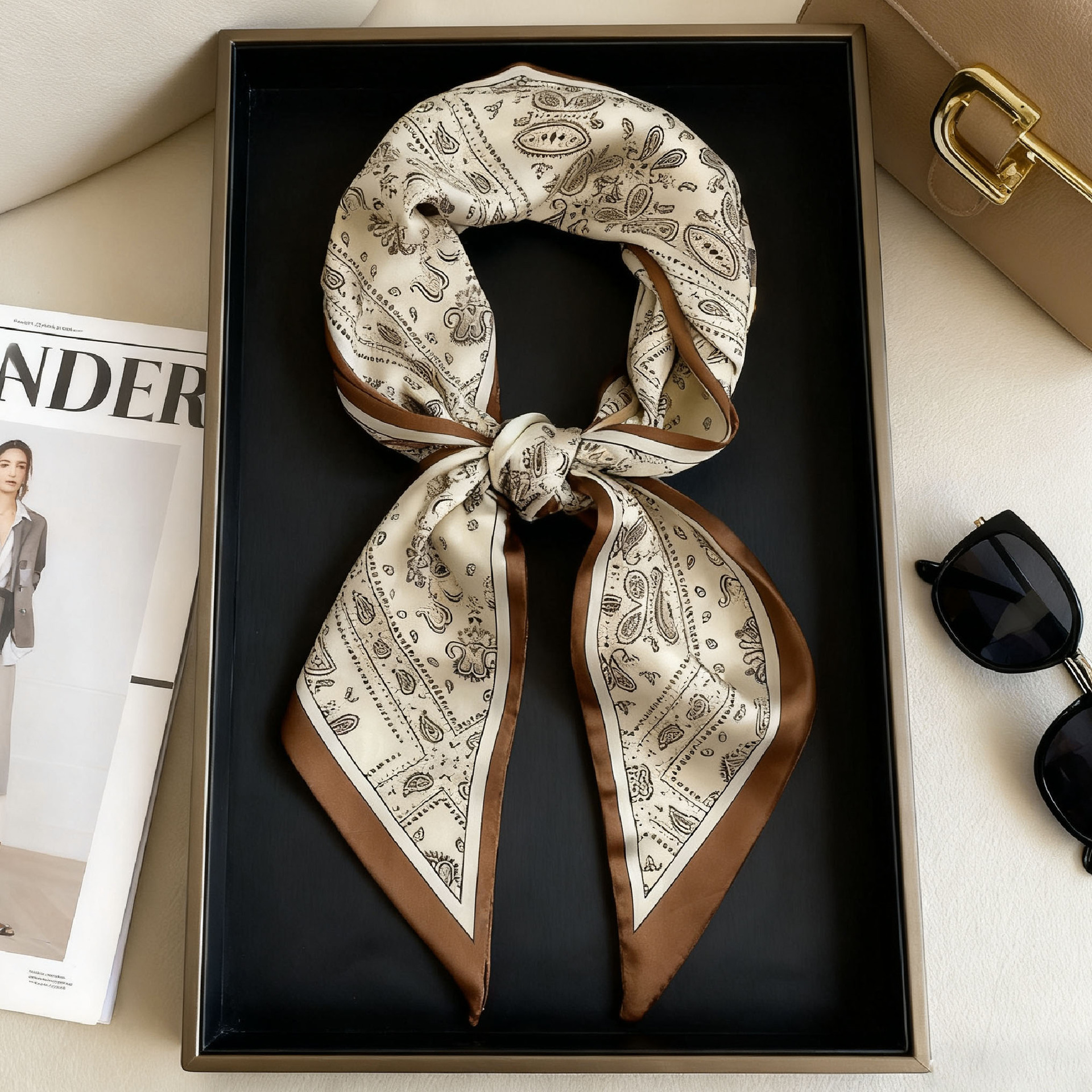 Luxury Long Neckerchief Skinny - Ascot Neck Scarf review and price