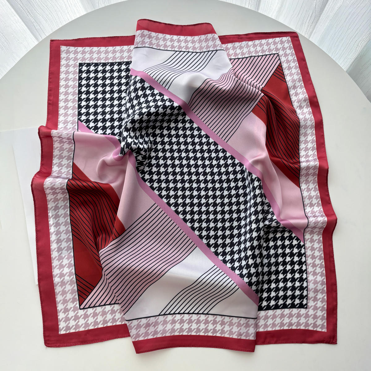 New Printed Square Scarf For W - Scarf Silk Square review and price