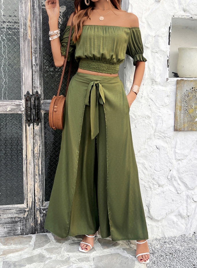 Two Piece Set Women Outfit Sum - Pocket Square Set review and price