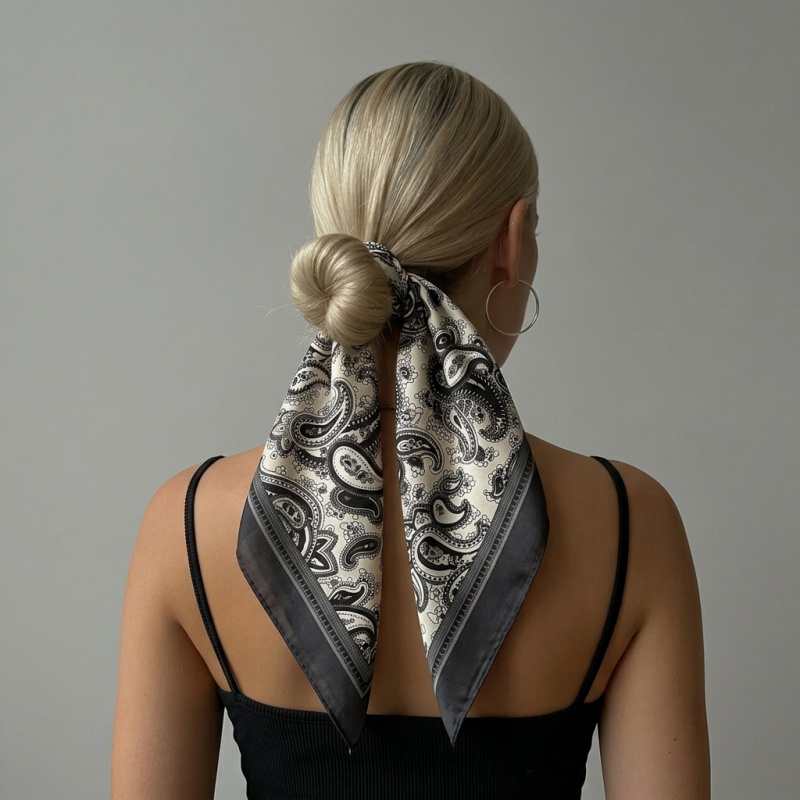 Luxury Satin Square Scarf Pais - Face Scarf Mask review and price