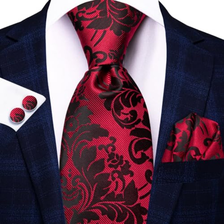 Silk Ties for Men Plaid Paisle - Silk Tie Striped review and price