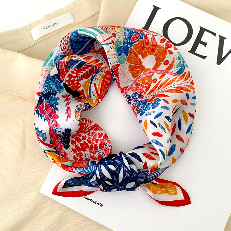 53cm Square Silk Scarf Women N - Scarf Silk Square review and price
