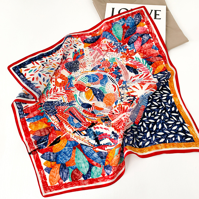53cm Square Silk Scarf Women N - Scarf Silk Square review and price