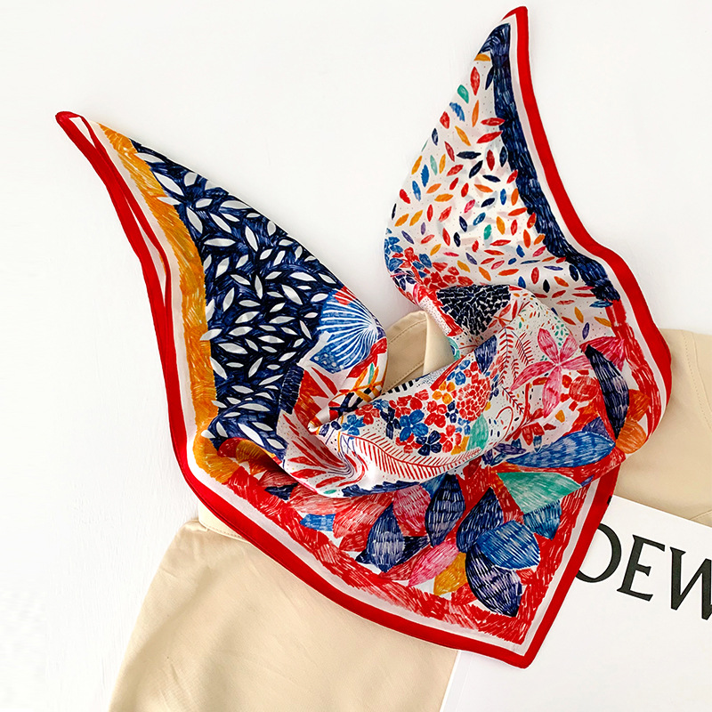 53cm Square Silk Scarf Women N - Scarf Silk Square review and price