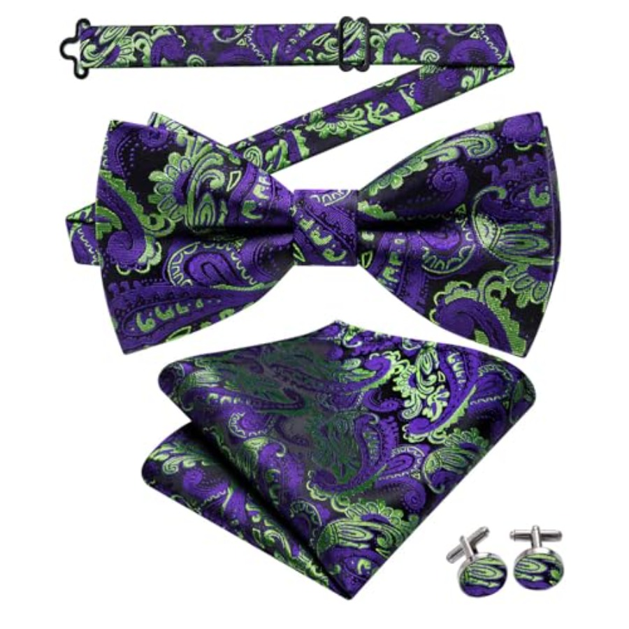 Mens Paisley Striped Bowtie Se - Bow Tie Pre Tied review and price