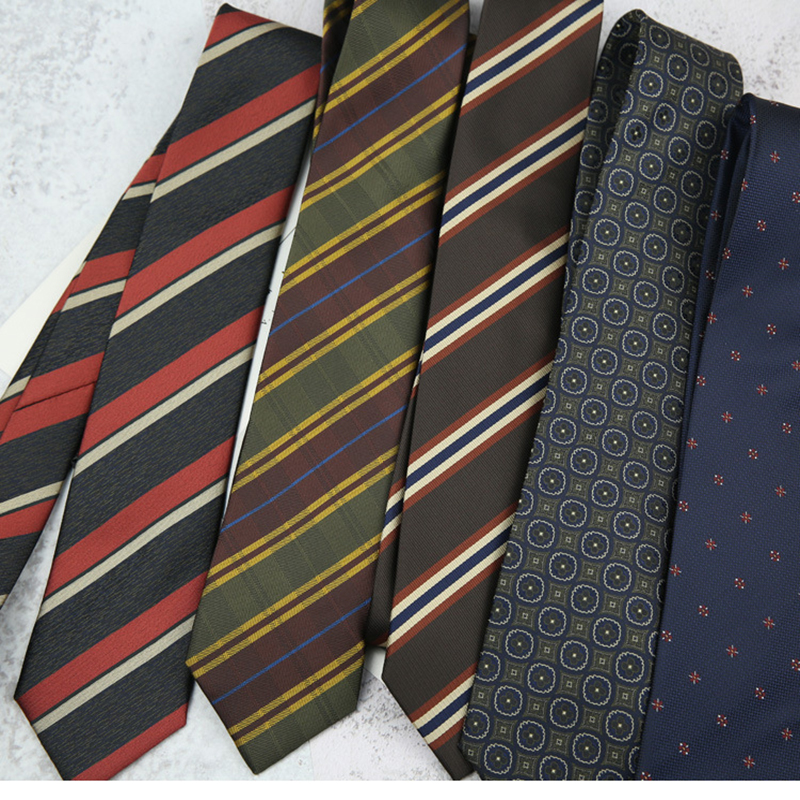 New Trendy Striped Neckties Fo - Skinny Tie Men review and price