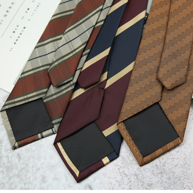 New Trendy Striped Neckties Fo - Skinny Tie Men review and price