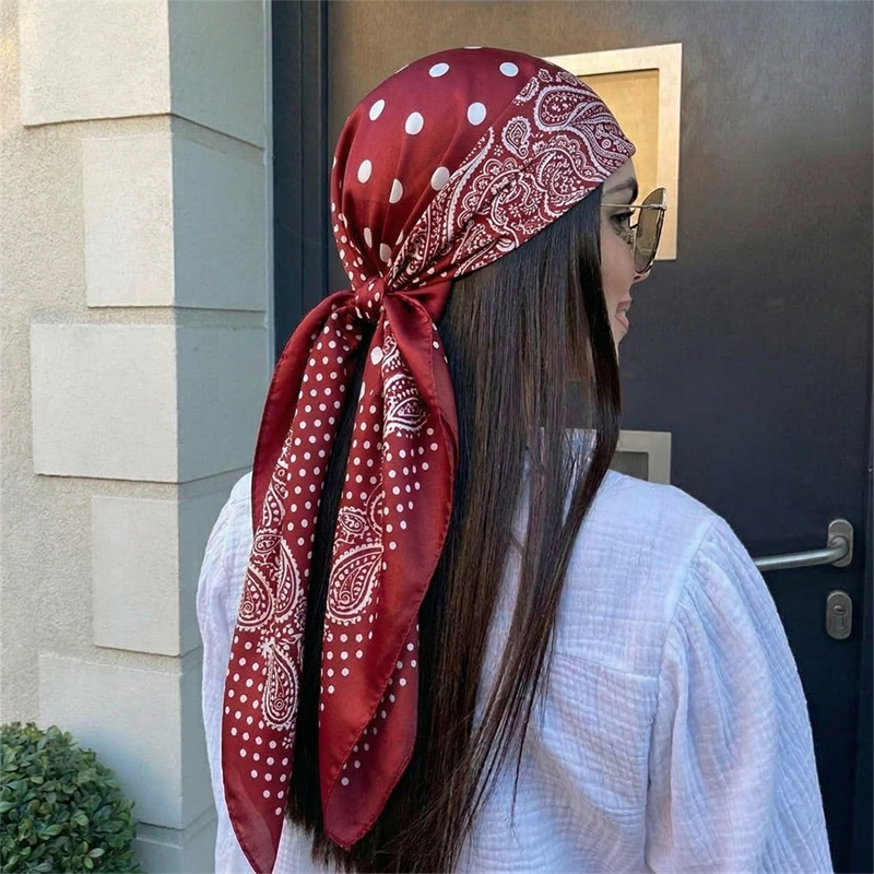 90cm Luxury Brand 2026 Dot Pri - Scarf Silk Square review and price