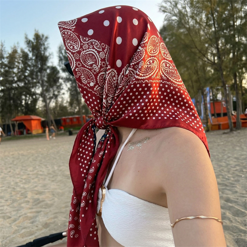 90cm Luxury Brand 2026 Dot Pri - Scarf Silk Square review and price