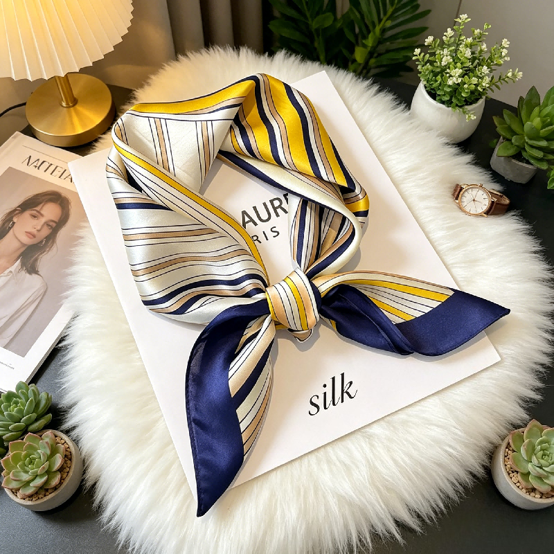 Korean Version Striped Splicin - Silk Tie Striped review and price