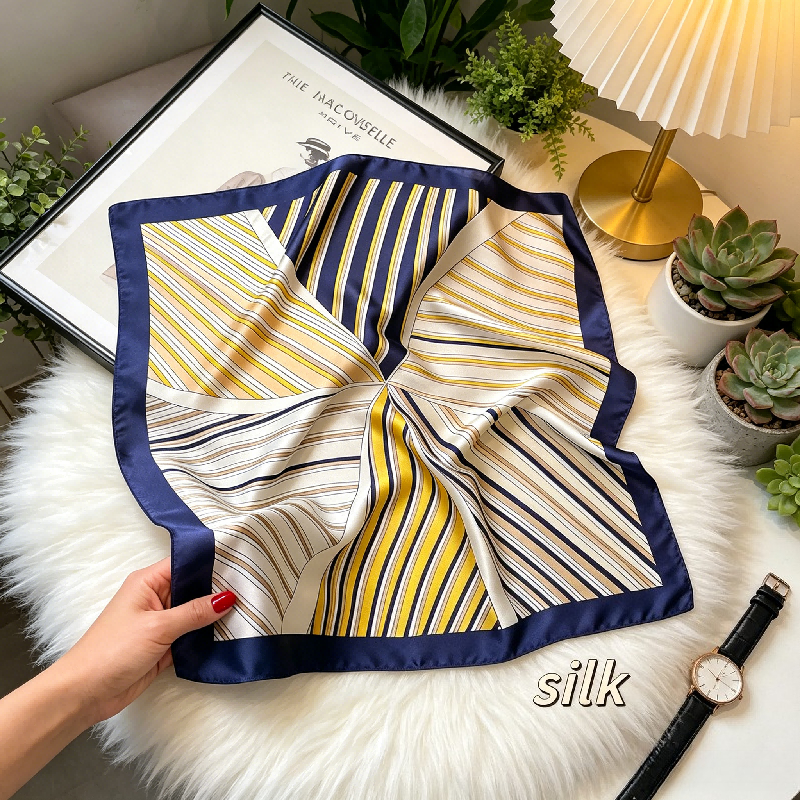 Korean Version Striped Splicin - Silk Tie Striped review and price