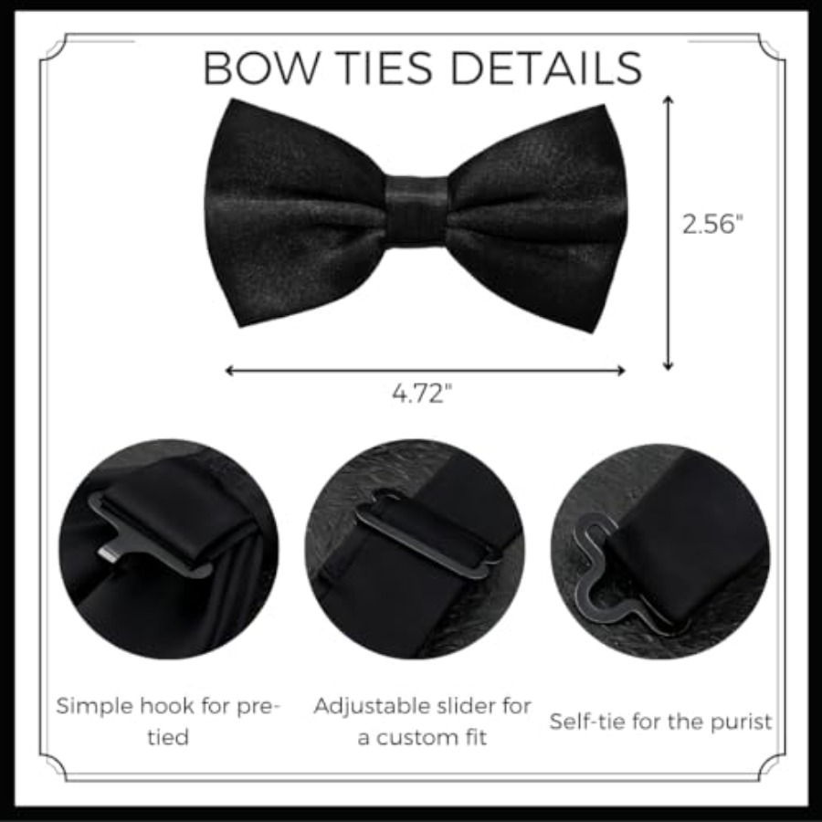 XEF Pre-tied Bow Ties for Men  - Bow Tie Pre Tied review and price