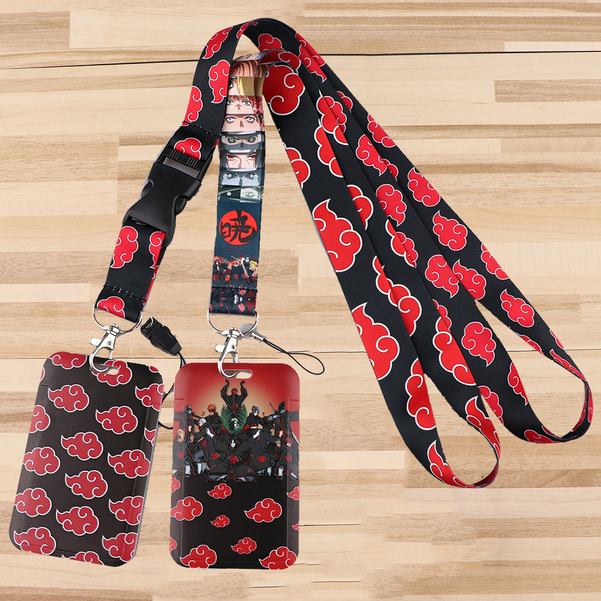 Japanese Anime Red Clouds Busi - Lanyard Badge Holder review and price