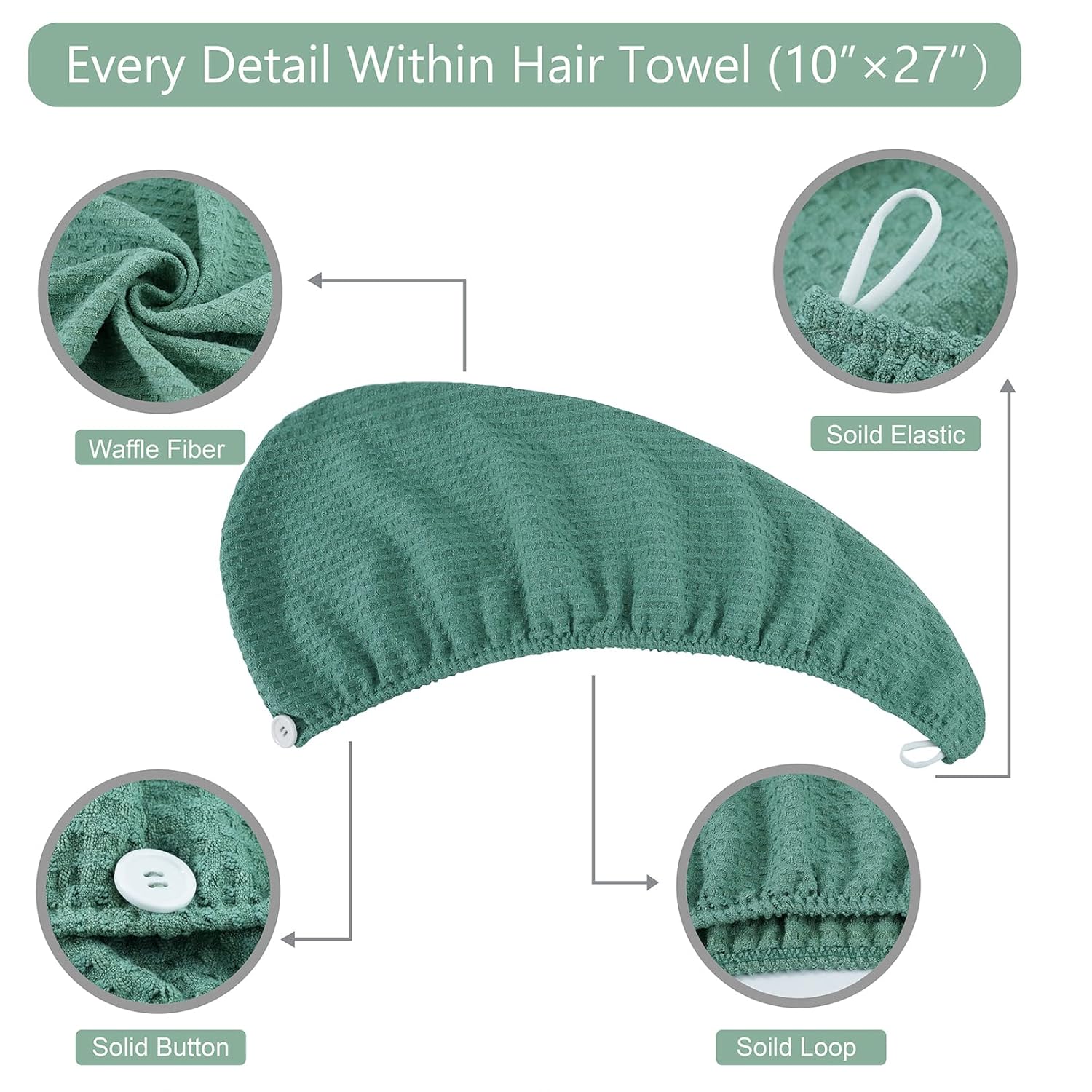 Microfiber Hair Drying Towel - - Head Wrap Turban review and price