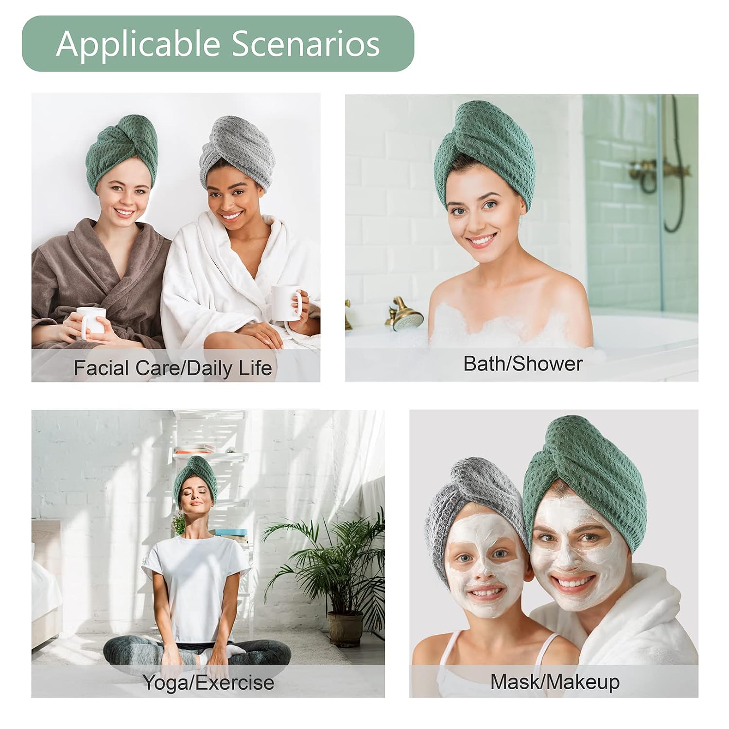 Microfiber Hair Drying Towel - - Head Wrap Turban review and price