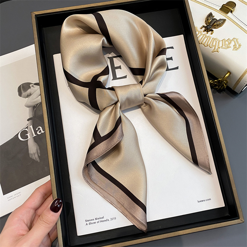 100% Real Silk Scarf New 70CM  - Scarf Silk Square review and price
